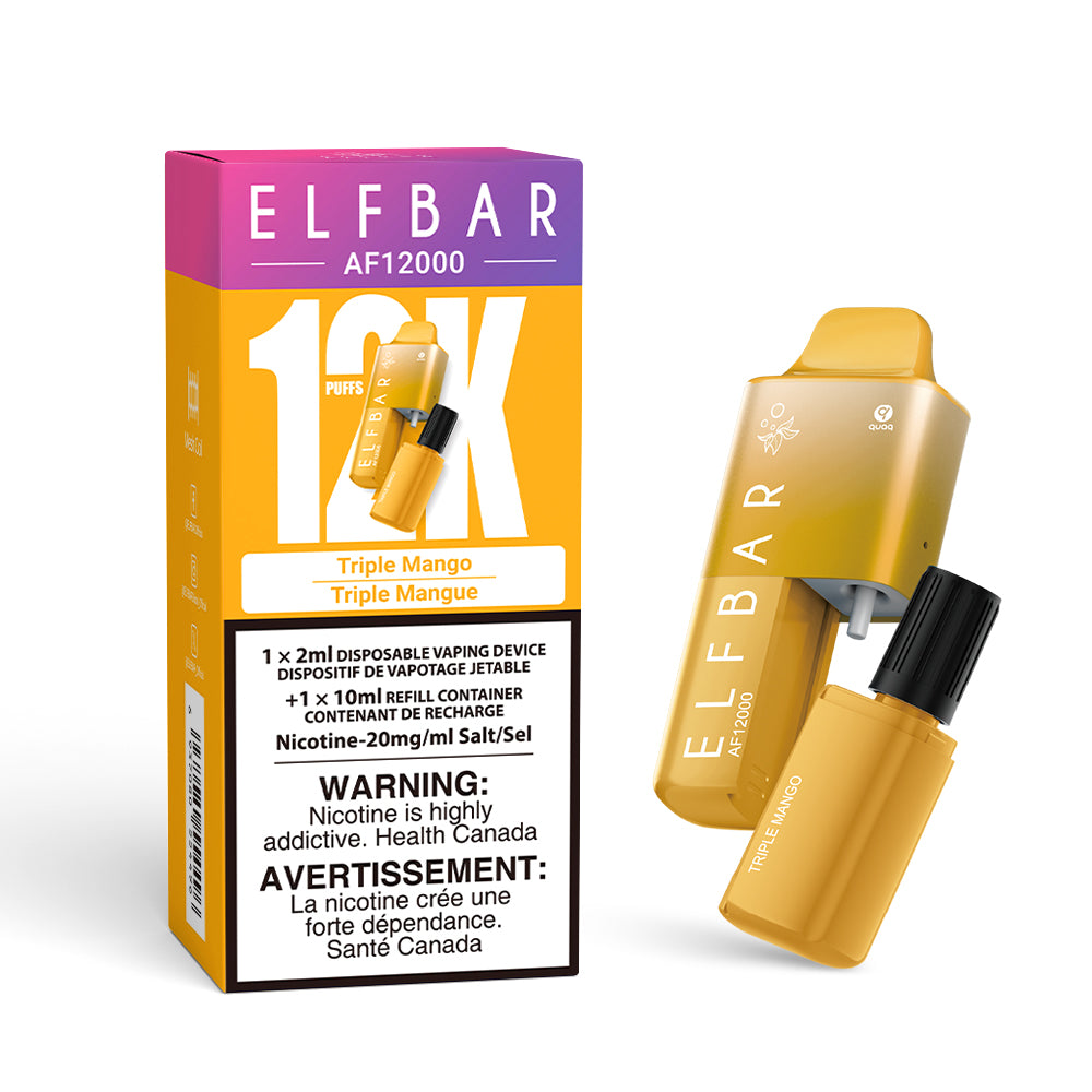 AF 12000 | Triple Mango | Disposable Vape on Sale | ELFBAR Official Store ELFBAR Canada AF 12000 | Triple Mango | Disposable Vape on Sale | ELFBAR Official Store ELFBAR Canada