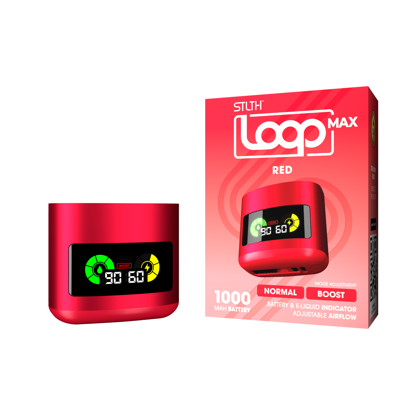 STLTH-ELFBAR-loop-max-vape-device-Red