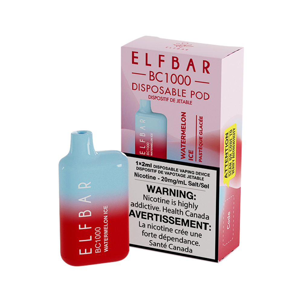 BC1000 | Watermelon Ice | Disposable Vape on Sale | Elfbar Official Store ELFBAR Canada BC1000 | Watermelon Ice | Disposable Vape on Sale | Elfbar Official Store ELFBAR Canada