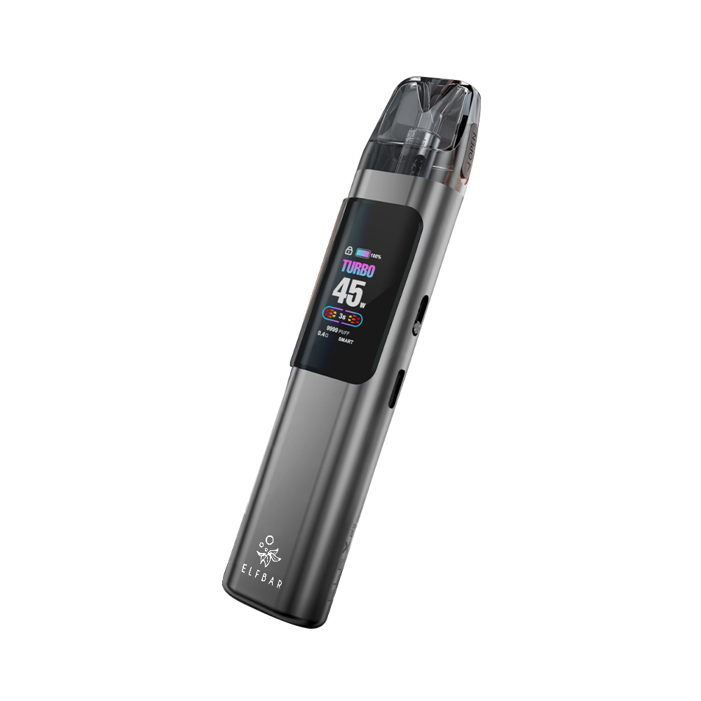 ELFBAR-ELFX-Grey-Open-pod-Vape-Device