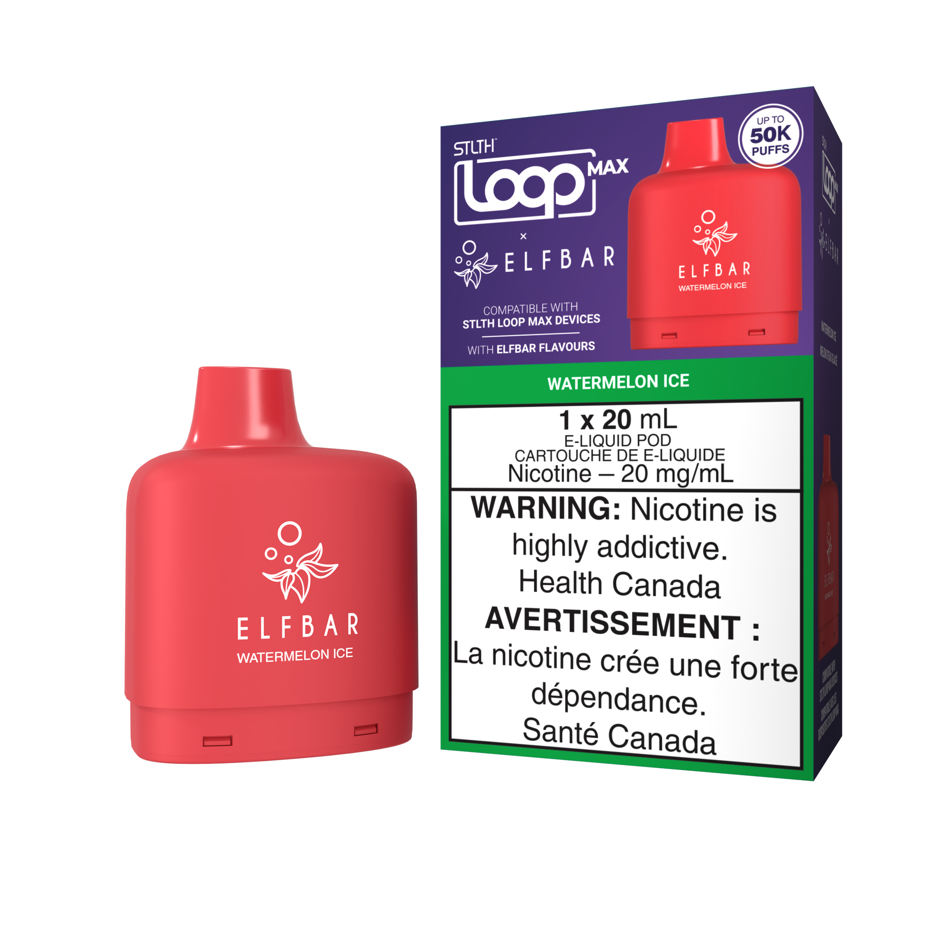 ELFBAR-STLTH-LOOP-MAX-50k-Puffs-Watermelon-Ice-Disposable-Vape-Pod