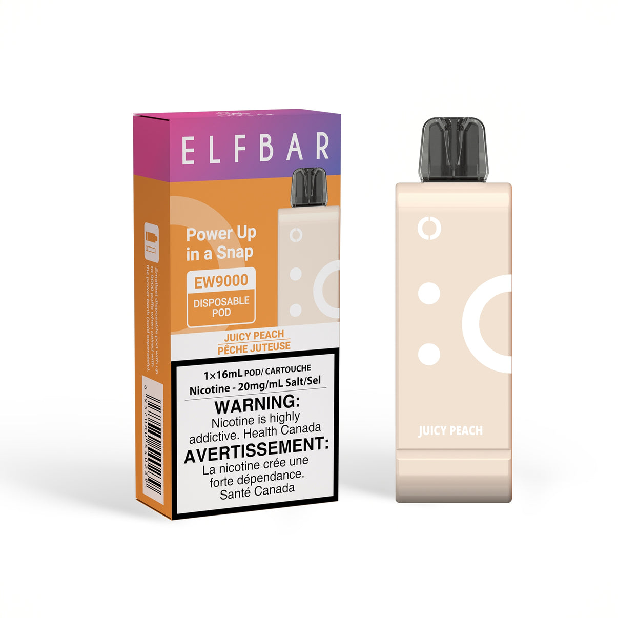 EW9000 | Juicy Peach | Hybrid Pod | Elfbar Official Store – ELFBAR Canada