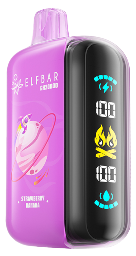 ELFBAR-GH-20000-Strawberry-Banana-Disposable-Vape-Nic-Salts