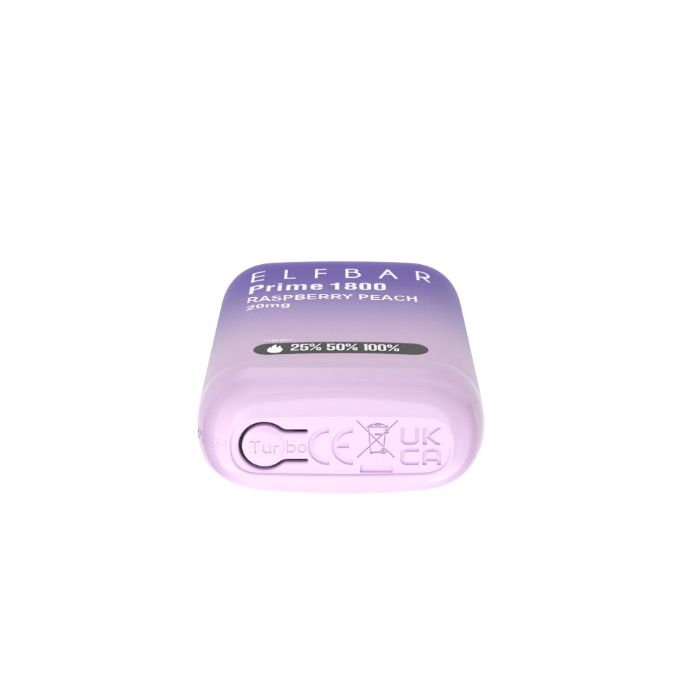 ELFBAR Prime 1800 Raspberry Peach Nicotine Vape Canada