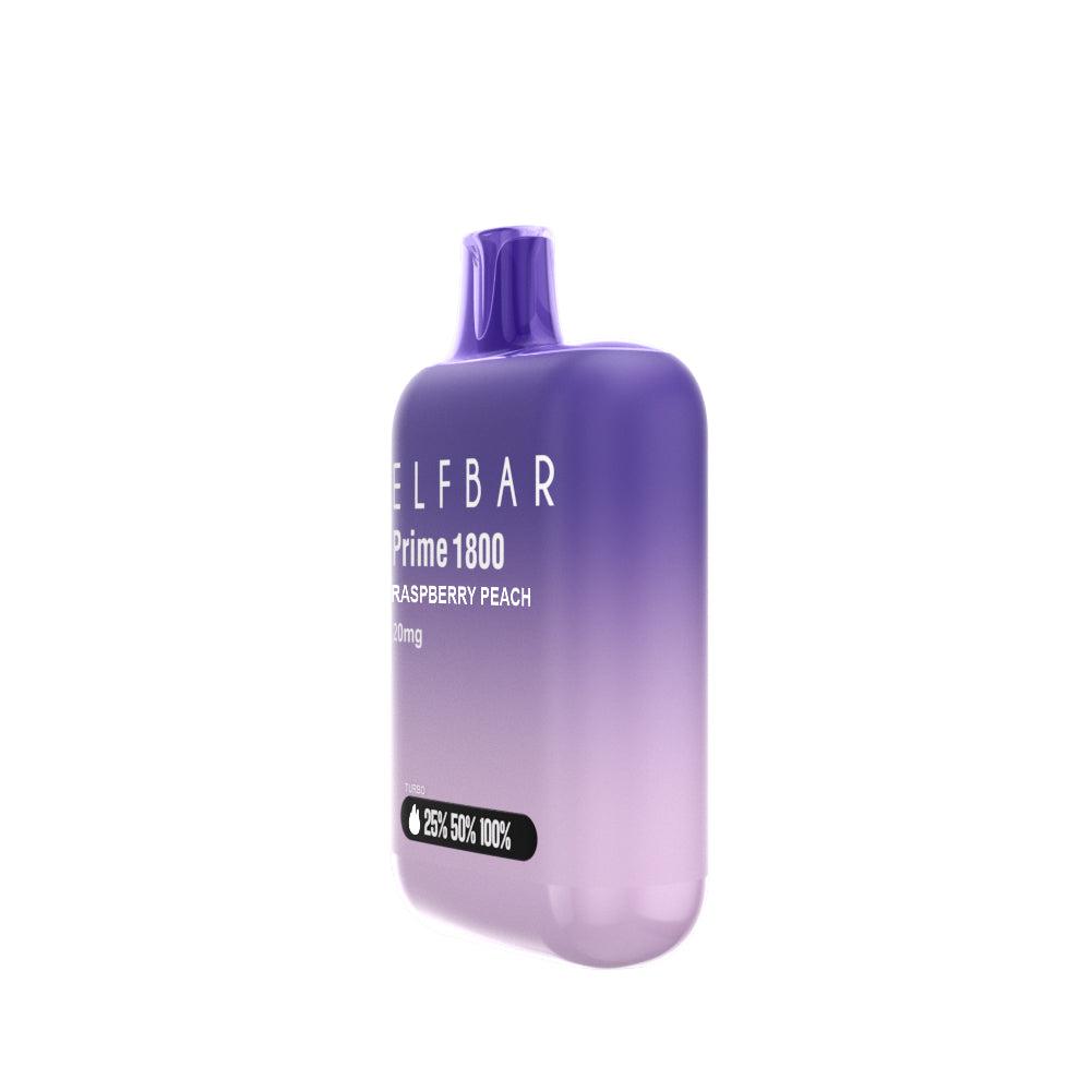 ELFBAR Prime 1800 Raspberry Peach Nicotine Vape Canada