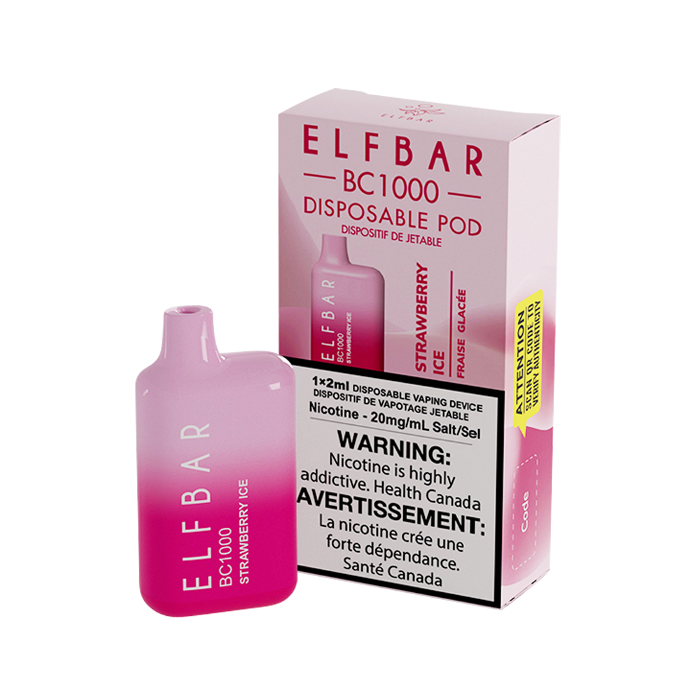 BC1000 | Strawberry Ice | Disposable Vape on Sale | Elfbar Official Store ELFBAR Canada BC1000 | Strawberry Ice | Disposable Vape on Sale | Elfbar Official Store ELFBAR Canada
