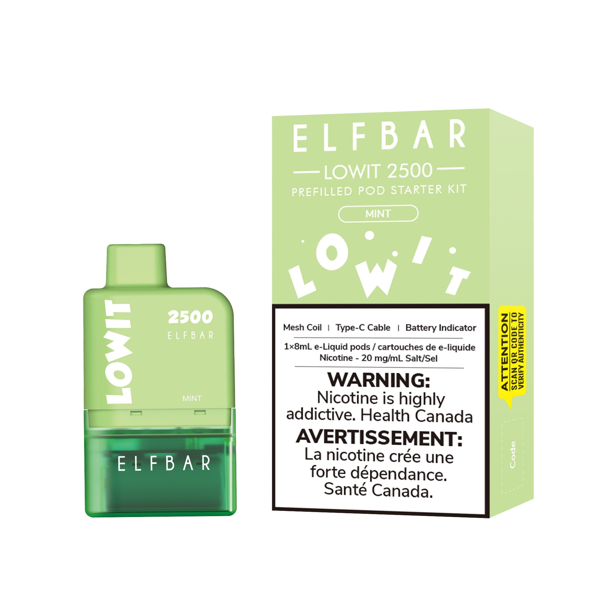 ELFBAR-LOWIT-2500-Starter-Kit-mint-stlth-vape-pod-ShopElfBar