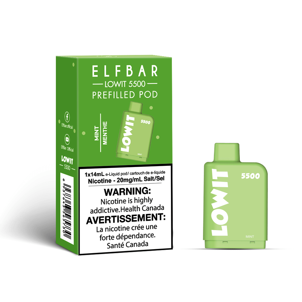 ELFBAR-LOWIT-5500-Mint-stlth-vape-pod-ShopElfBar