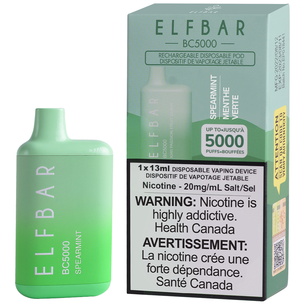 Elfbar_BC5000_Disposable_Vape_Spearmint_ShopElfBar